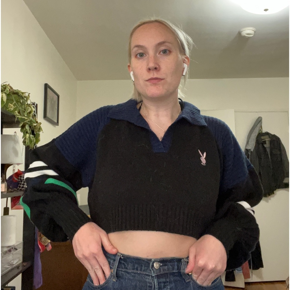 MISSGUIDED x Playboy Rugby Sweater